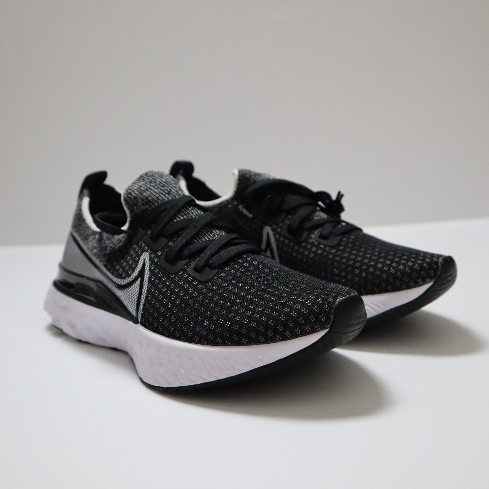 Nike React Infinity Run Flyknit - Black/Gray/White 9W/7.5M